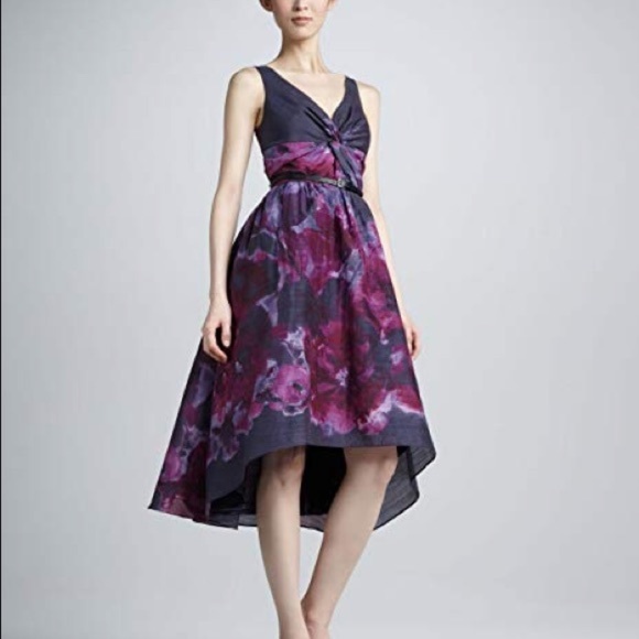 LELA ROSE Neiman Marcus Watercolor Cocktail Dress size 6 - Picture 3 of 7
